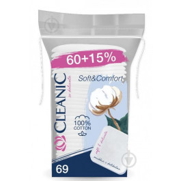 Cleanic Ватные диски  Soft & Comfort 60 шт + 15% (5900095034513)