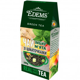 Edems Чай зелений  імбир та м'ята, 100 г (4820149488257)