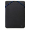 HP 14" Protective Reversible Black/Blue Laptop Sleeve (2F1X4AA) - зображення 2