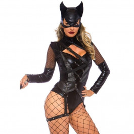 Leg Avenue Сексуальный костюм женщины кошки , S, 2 предмета, черный (86759/S)