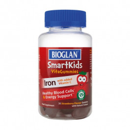 Bioglan Smartkids Iron + Vitamin C 30 жевательных конфет strawberry