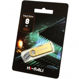 Hi-Rali 8 GB USB Flash Drive Shuttle series Gold (HI-8GBSHGD)