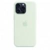 Apple iPhone 15 Pro Max Silicone Case with MagSafe - Soft Mint (MWNQ3) - зображення 2