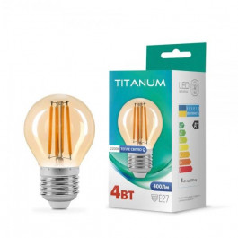 TITANUM LED Filament G45 4W E27 2200K бронза (TLFG4504272A)