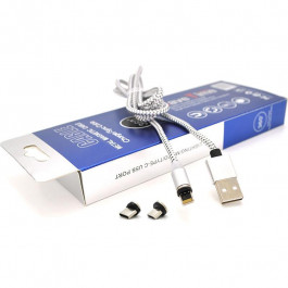 PiPO USB 2.0 to Micro USB / Lighting / USB Type-C 2m Silver (18177)