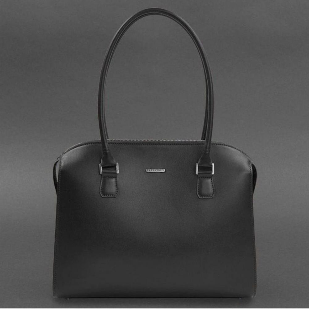 BlankNote Жіноча шкіряна сумка чорна  BN-BAG-57-g - зображення 1