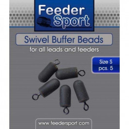 FeederSport Фидерная бусина с вертлюгом Feeder Sport Swivel Buffer Beads S (SBBS)