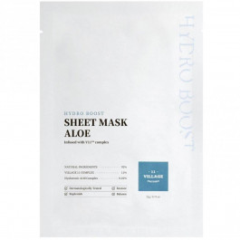 Village 11 Factory Тканинна маска  Hydro boost sheet Mask aloe з Алое 21 г (8809663754488)