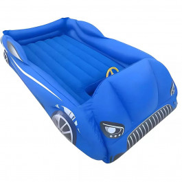 Avenli Flocked Racing Car Kids Bed (27447 blue)