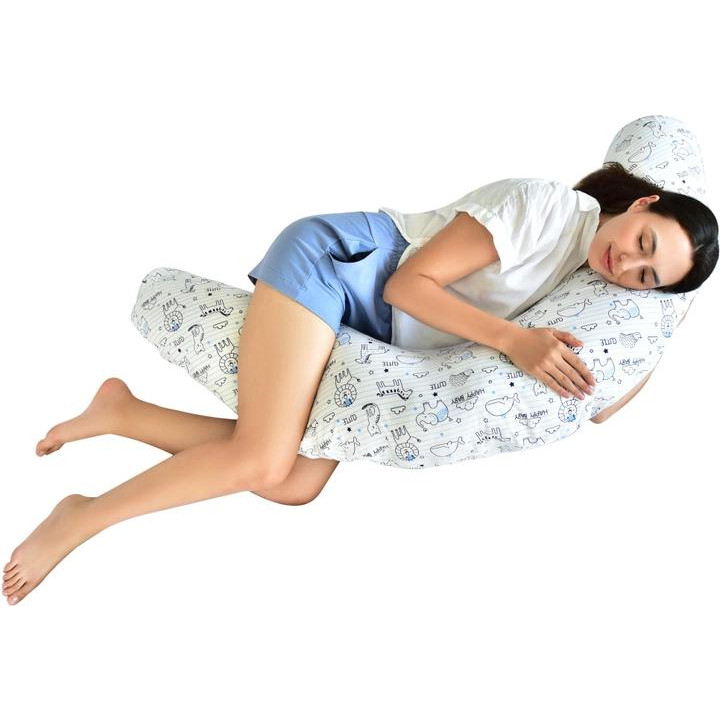Sleepingg Подушка для вагітних та годування  U-shape форми Силіконізоване поліефірне волокно з Ґудзиком Happy  - зображення 1