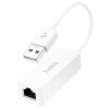 Hoco UA22 Acquire USB Ethernet Adapter White (6931474784117) - зображення 1