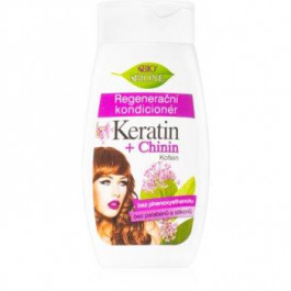 Bione Cosmetics Keratin + Chinin відновлюючий кондиціонер для волосся  260 мл