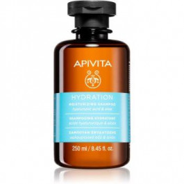 Apivita Holistic Hair Care Hyaluronic Acid & Aloe зволожуючий шампунь для всіх типів волосся 250 мл