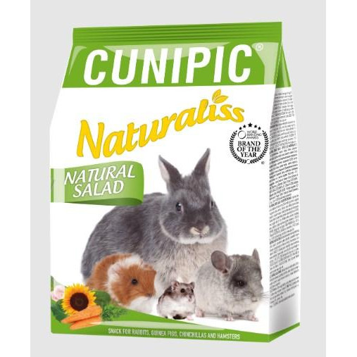 Cunipic Naturaliss Salad для кроликів, морських свинок, хом'яків і шиншил, 60 г (NATUSA) - зображення 1