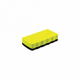 H-Tone Губка для сухостираемых досок с магнитом, EVA 10.5х5.5х2 см, желтая  (JJ41154)