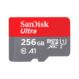 SanDisk 256 GB microSDXC UHS-I Ultra A1 + SD adapter (SDSQUAC-256G-GN6MN)