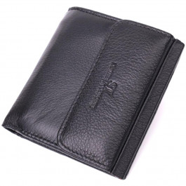 ST Leather Жіночий гаманець з натуральної шкіри чорний  22542