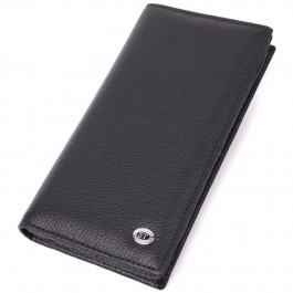ST Leather Жіночий гаманець з натуральної шкіри чорний  22538