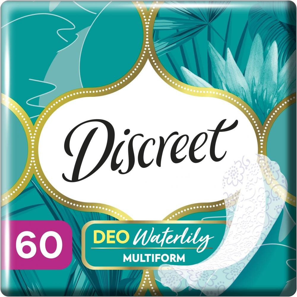 Discreet Щоденні гігієнічні прокладки  Deo Water Lily 60 шт (8001090170354) - зображення 1