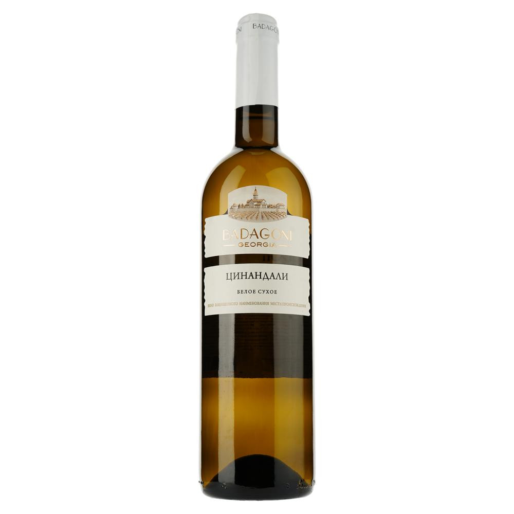 Badagoni Вино  Цинандали белое сухое 0.75 л 13% (4860006040280) - зображення 1