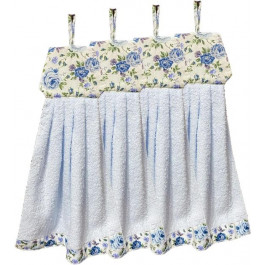 Zastelli Набір махрових рушників  Сукня з квітами для кухні 34x50 см Блакитні х 4 шт (2100000284054)