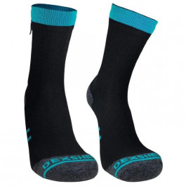 Dexshell Шкарпетки водонепроникні  Running Lite DS20610BLU чорний/синій р.36-38