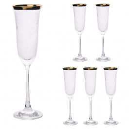 LORA Набір келихів для шампанського  Іній 170 мл 6 шт (H50-018-6)
