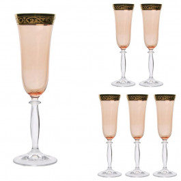 LORA Набір келихів для шампанського  Санні 190 мл 6 шт (H50-030-6)