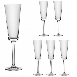 LORA Набір келихів для шампанського  Ерінія 180 мл 6 шт (H80-025)