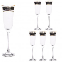 LORA Набір келихів для шампанського  Октава 170 мл 6 шт (H50-016-6)