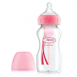 Dr. Brown's Антиколиковая бутылочка Options+, 270 мл, розовый, 1 шт. (WB91601-ESX)