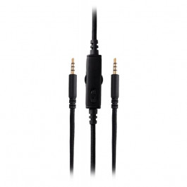 HATOR Аудио кабель с пультом 1.5м*х1 3.5мм съемный черный (ACC-201)