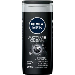 Nivea Гель для душу  MEN Активне Очищення 250 мл (6001051000692/4006000009421)
