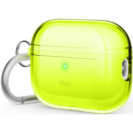 Elago Clear Hang case for AirPods Pro 2 - Neon Yellow (EAPP2CL-HANG-NYE)