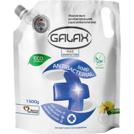 Galax Жидкое мыло  Антибактериальное с экстрактом алоэ и соком карамболи 1.5 кг (4260637721754)