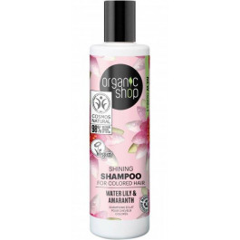 Organic Shop Шампунь для фарбованого волосся  Сяйво Водна лілія та Амарант 280 мл (4744183011960)