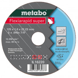 Metabo Flexiarapid super 115x1,6, нержавеющая сталь (616218000)