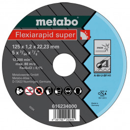 Metabo Flexiarapid super 125x1,2x22,23 мм Inox, TF 41 (616234000)
