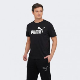 PUMA Футболка  Ess Logo Tee 58666601 S  Black (4063697405769)