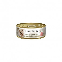 Basttet`o Silver паштет з куркою та шматочками яловичини 85 г (4820185492621)