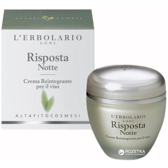 L'Erbolario Ночной крем для лица  Risposta Notte восстанавливающий, 50 мл (8022328101063) - зображення 1