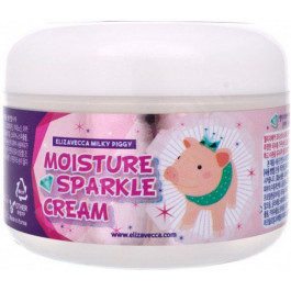 Elizavecca Крем для лица увлажняющий  Face Care Milky Piggy Moisture Sparkle Cream с эффектом сияния, 100 г (88