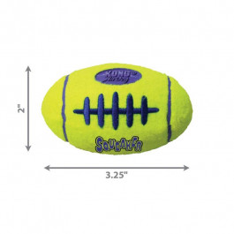 KONG Іграшка для собак малих порід М'яч регбі  AirDog Squeaker Football, S (775227)