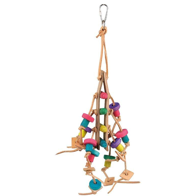 Tatrapet Іграшка для птахів  Dodo дерев'яна кольорова підвіска 43 см (225.22) - зображення 1