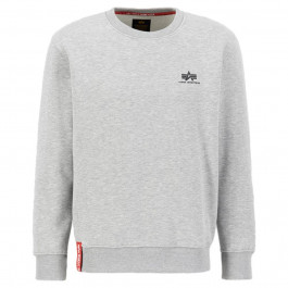 Alpha Industries Кофта  Basic Sweater Small Logo - Grey Heather