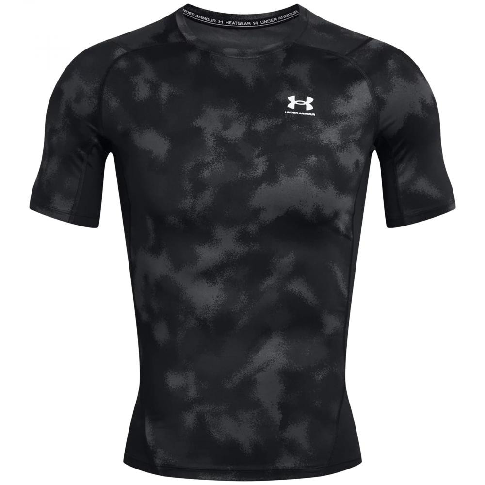 Under Armour Термоактивна футболка  HeatGear Printed - Black/White L - зображення 1