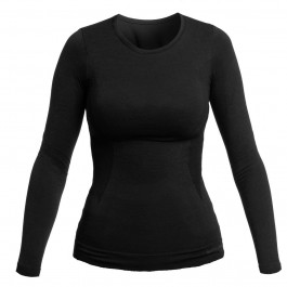 Brubeck Жіноча термоактивна футболка  Comfort Wool - Чорна S