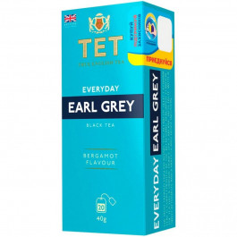 ТЕТ Чай чорний  Everyday Earl Grey з аром бергамота, 20*2 г (5060846022890)