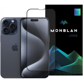 Monblan Захисне скло  для iPhone 15 Pro Max (Black) (MBLN15PM)