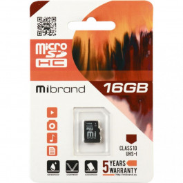Mibrand 16 GB microSDHC Class 10 UHS-I MICDHU1/16GB